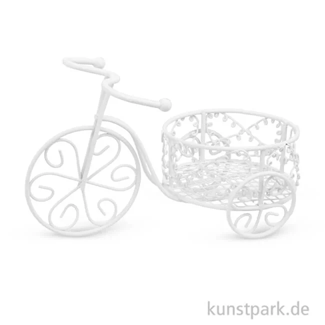 Artikelbild 1 des Artikels “Pflanzgefäß Fahrrad - Elfenbein, 8,7x14 cm “
