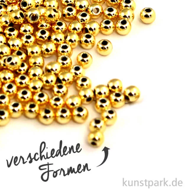 Artikelbild 1 des Artikels “Plastik Rundperlen - Gold “