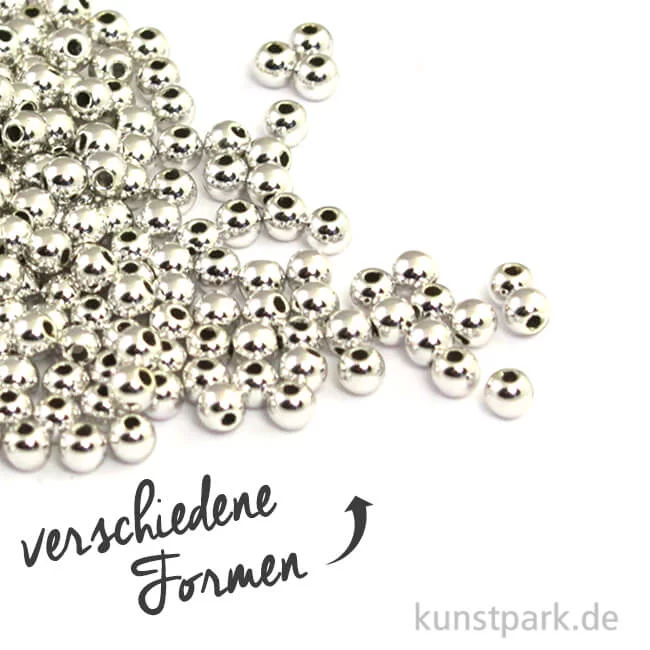 Artikelbild 1 des Artikels “Plastik Rundperlen - Silber “