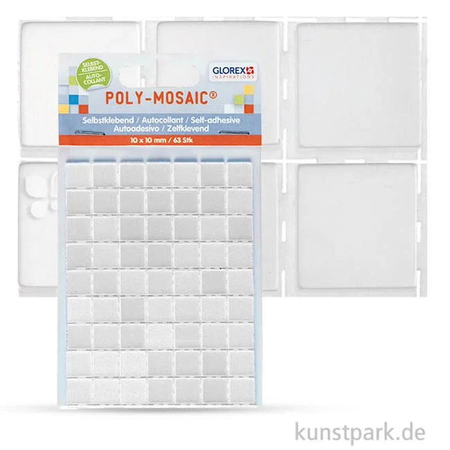 Artikelbild 1 des Artikels “Poly-Mosaic selbstklebend, 10 mm 63 Stk. | Weiß“