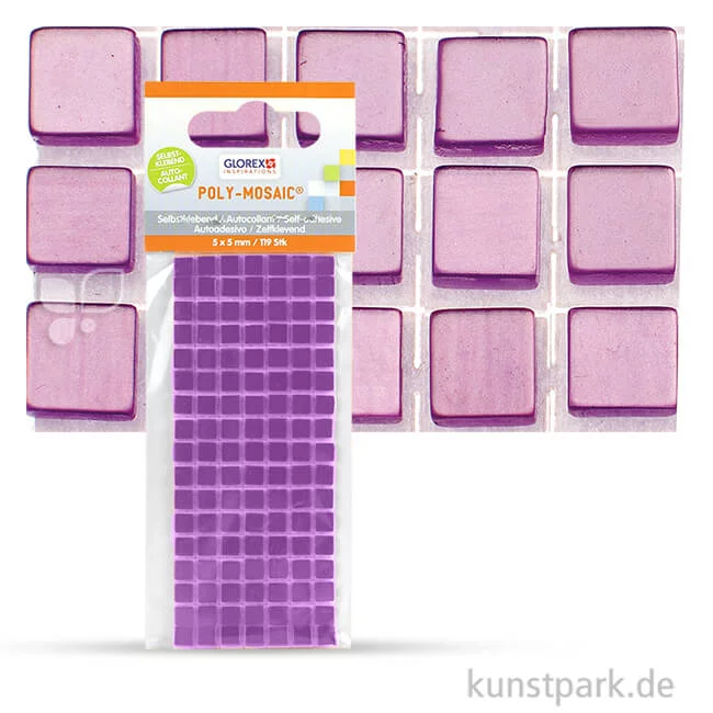 Artikelbild 1 des Artikels “Poly-Mosaic selbstklebend, 5 mm 119 Stk. | Flieder“