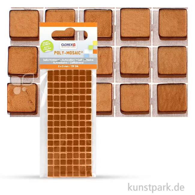 Artikelbild 1 des Artikels “Poly-Mosaic selbstklebend, 5 mm 119 Stk. | Hellbraun“