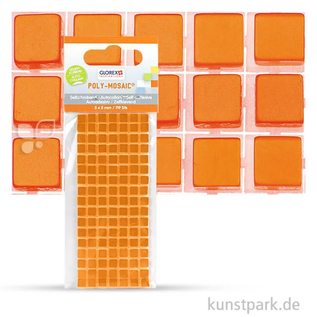 Artikelbild 1 des Artikels “Poly-Mosaic selbstklebend, 5 mm 119 Stk. | Orange“