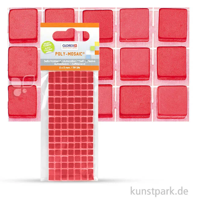 Artikelbild 1 des Artikels “Poly-Mosaic selbstklebend, 5 mm 119 Stk. | Rot“