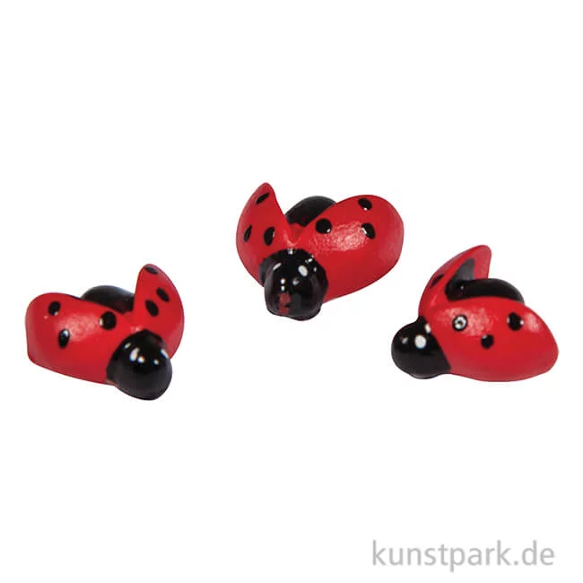 Artikelbild 1 des Artikels “Deko Marienkäfer, 1,5 cm, 12 Stück mit Klebepunkt “