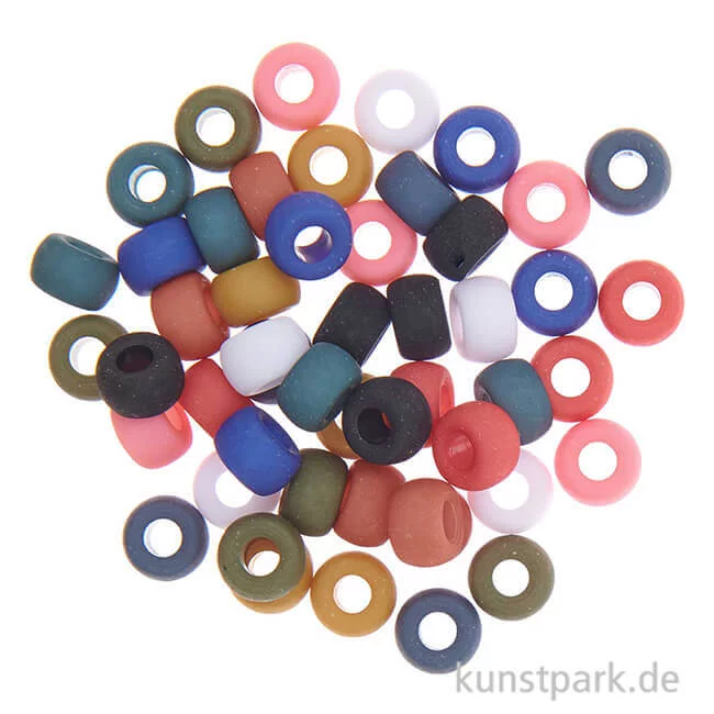 Artikelbild 1 des Artikels “Pony Bead Set, Matt Dark Earthy, 400 Stück “