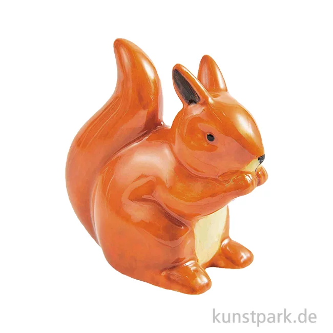 Artikelbild 1 des Artikels “Porzellan Figur - Eichhörnchen, Braun, 4 x 3,7 x 2,2 cm “