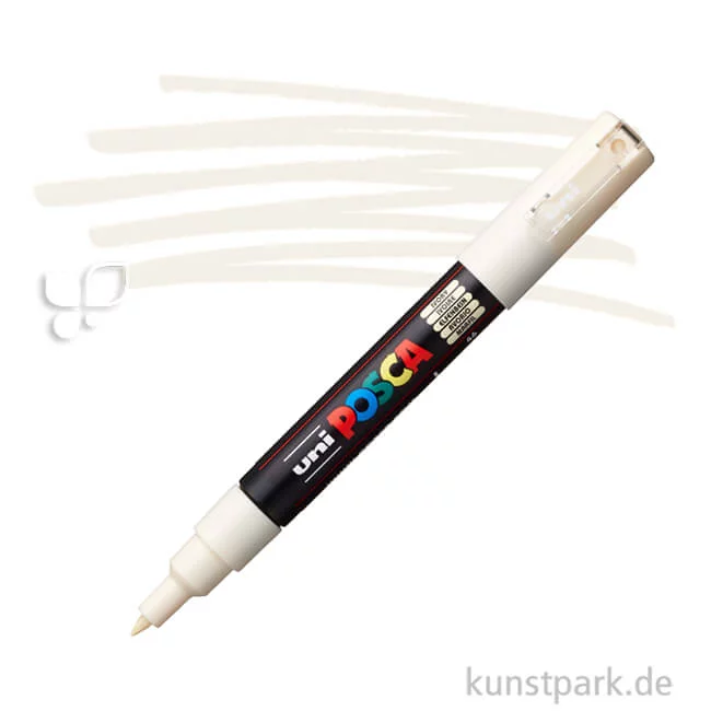 Artikelbild 1 des Artikels “POSCA Marker PC-1M - extrafein 0,7 mm Einzelstift | Elfenbein“