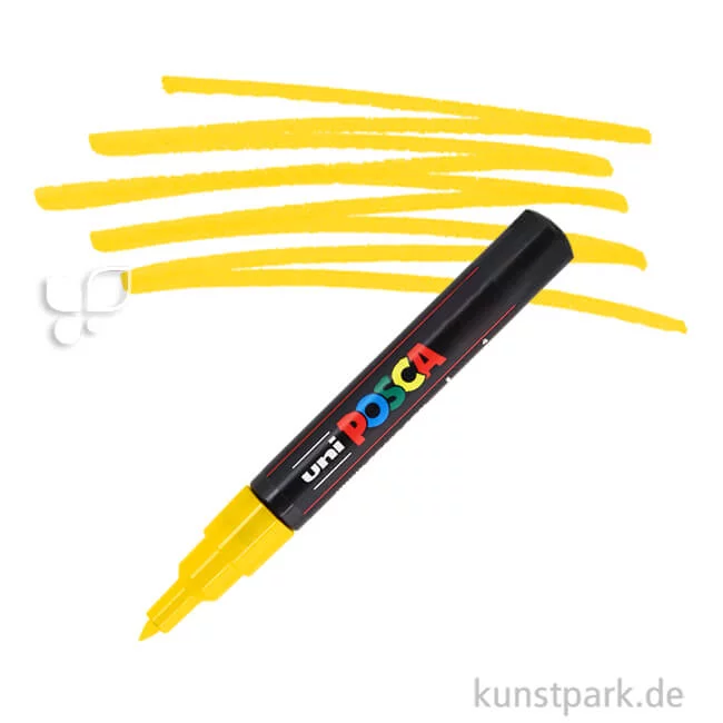 Artikelbild 1 des Artikels “POSCA Marker PC-1M - extrafein 0,7 mm Einzelstift | Gelb“