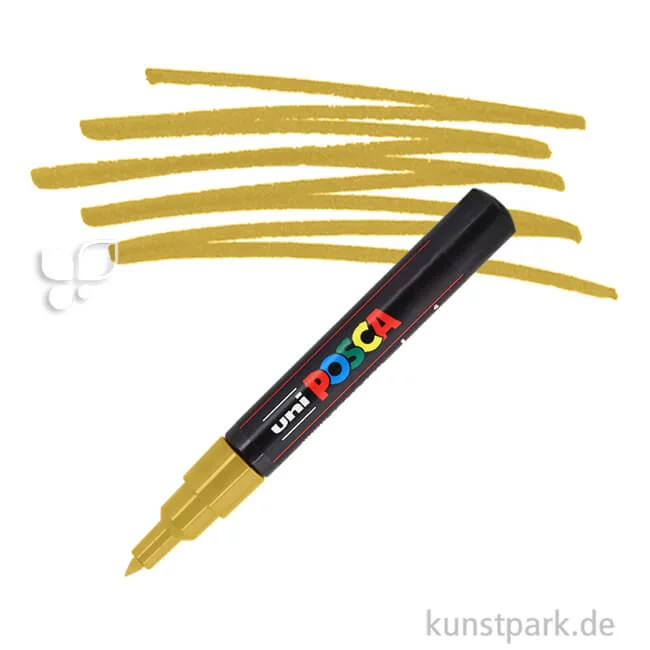 Artikelbild 1 des Artikels “POSCA Marker PC-1M - extrafein 0,7 mm Einzelstift | Gold“