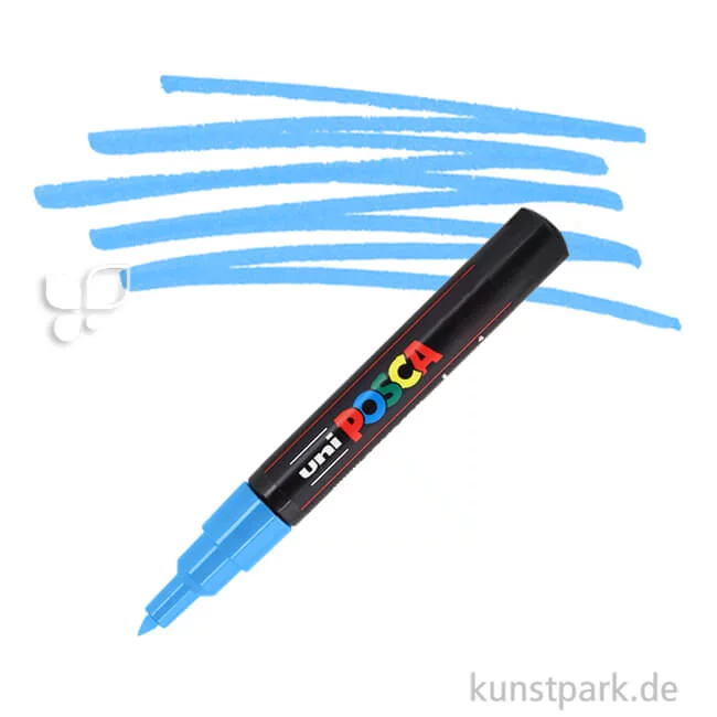 Artikelbild 1 des Artikels “POSCA Marker PC-1M - extrafein 0,7 mm Einzelstift | Hellblau“