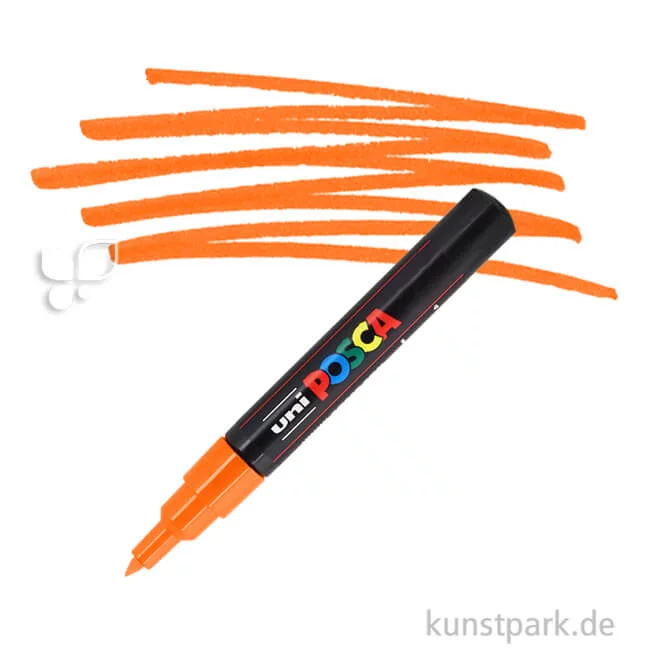 Artikelbild 1 des Artikels “POSCA Marker PC-1M - extrafein 0,7 mm Einzelstift | Orange“
