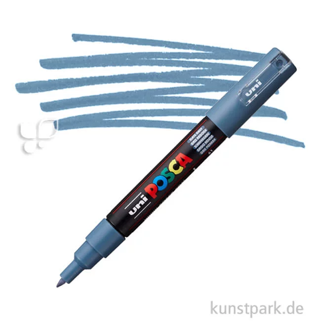 Artikelbild 1 des Artikels “POSCA Marker PC-1M - extrafein 0,7 mm Einzelstift | Schiefergrau“