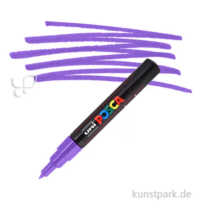 Artikelbild 1 des Artikels “POSCA Marker PC-1M - extrafein 0,7 mm Einzelstift | Violett“