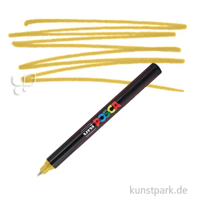 Artikelbild 1 des Artikels “POSCA Marker PC-1MR - extrafein 0,7 mm Einzelstift | Gold“