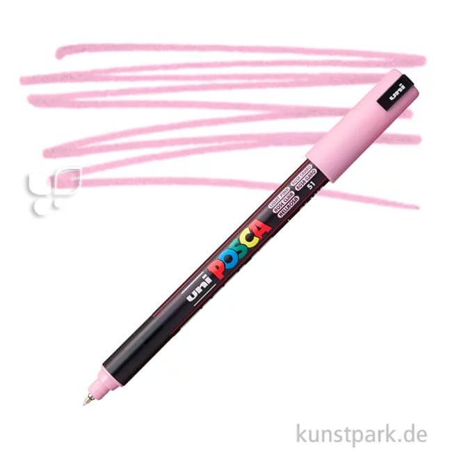 Artikelbild 1 des Artikels “POSCA Marker PC-1MR - extrafein 0,7 mm Einzelstift | Hellrosa“