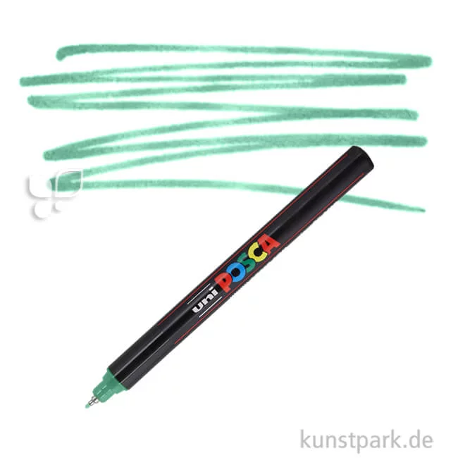 Artikelbild 1 des Artikels “POSCA Marker PC-1MR - extrafein 0,7 mm Einzelstift | Metallic Grün“