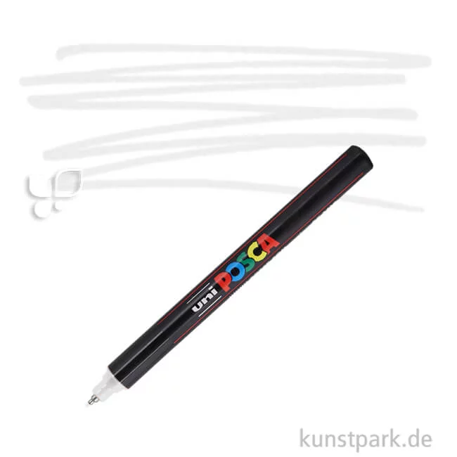Artikelbild 1 des Artikels “POSCA Marker PC-1MR - extrafein 0,7 mm Einzelstift | Weiß“