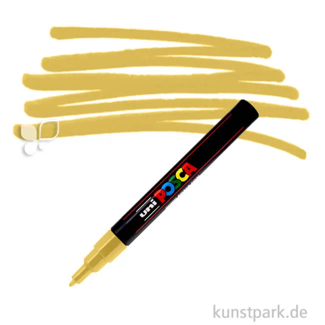 Artikelbild 1 des Artikels “POSCA Marker PC-3M - fein 0,9-1,3 mm Einzelstift | Gold“