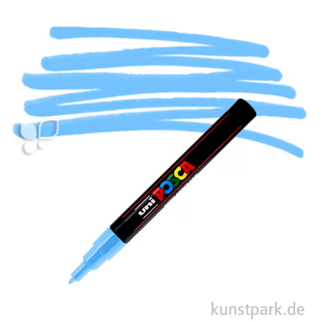 Artikelbild 1 des Artikels “POSCA Marker PC-3M - fein 0,9-1,3 mm Einzelstift | Hellblau“