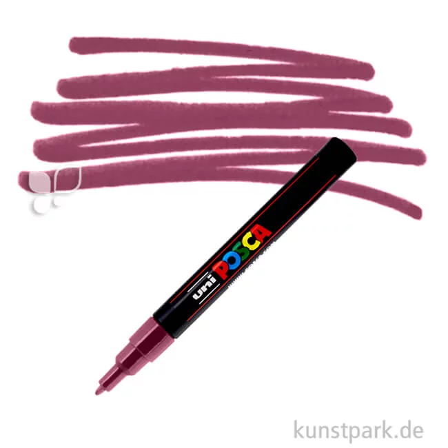 Artikelbild 1 des Artikels “POSCA Marker PC-3M - fein 0,9-1,3 mm Einzelstift | Weinrot“