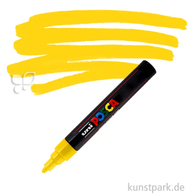 Artikelbild 1 des Artikels “POSCA Marker PC-5M - medium 1,8-2,5 mm Einzelstift | Gelb“