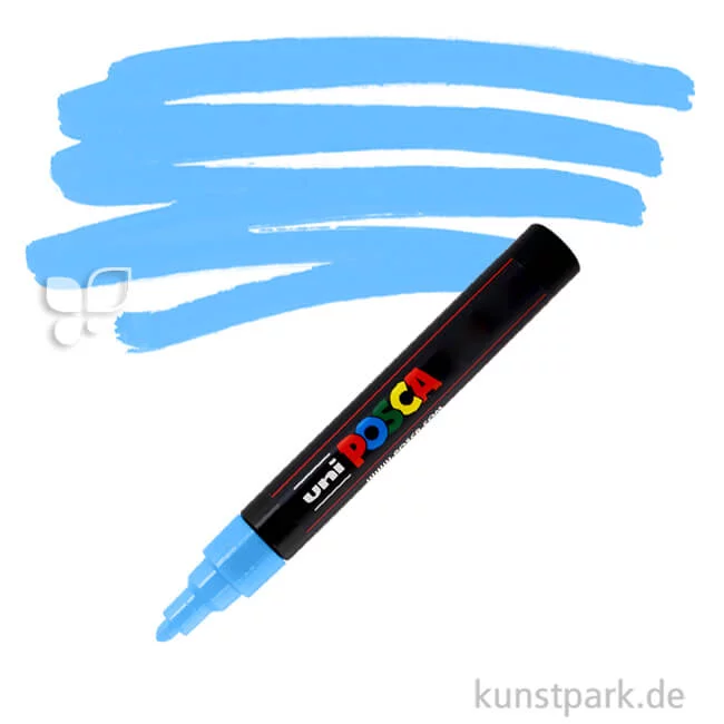 Artikelbild 1 des Artikels “POSCA Marker PC-5M - medium 1,8-2,5 mm Einzelstift | Hellblau“