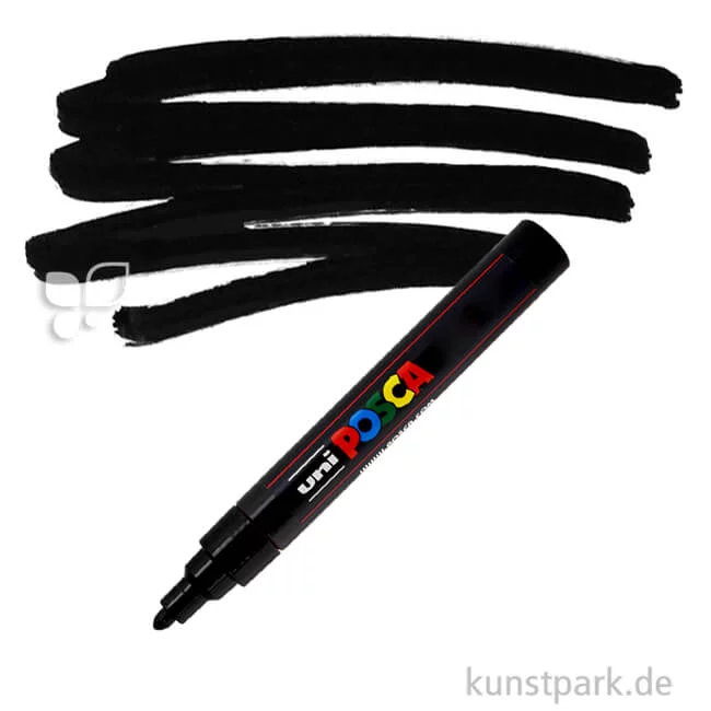 Artikelbild 1 des Artikels “POSCA Marker PC-5M - medium 1,8-2,5 mm Einzelstift | Schwarz“