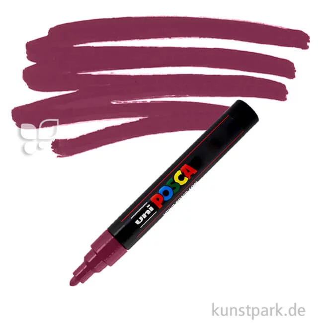 Artikelbild 1 des Artikels “POSCA Marker PC-5M - medium 1,8-2,5 mm Einzelstift | Weinrot“