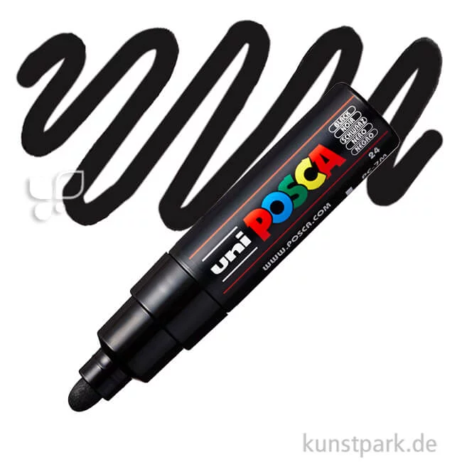 Artikelbild 1 des Artikels “POSCA Marker PC-7M - breit 4,5-5,5 mm Einzelstift | Schwarz“