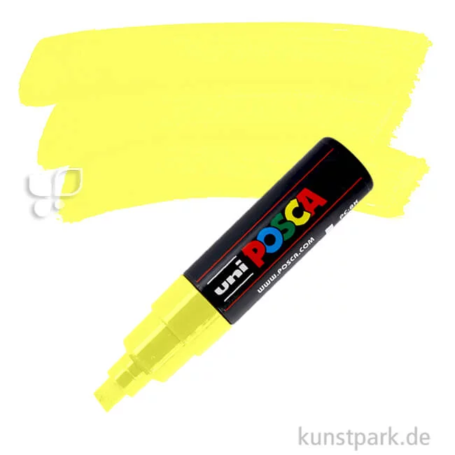 Artikelbild 1 des Artikels “POSCA Marker PC-8K - breit 8 mm Einzelstift | Fluo Gelb“