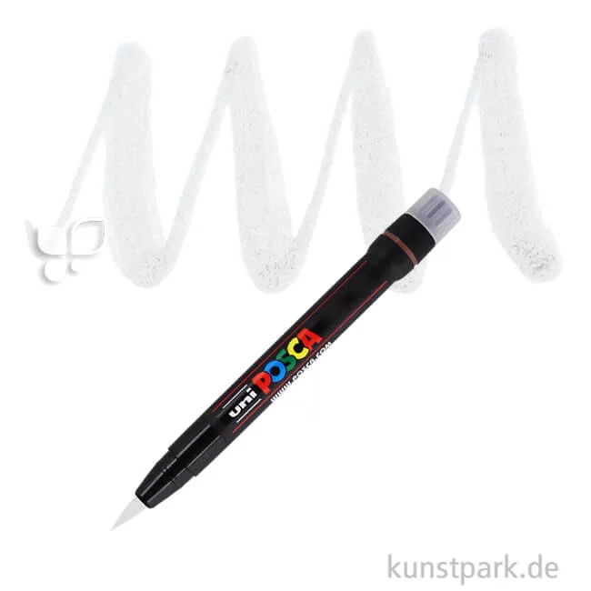 Artikelbild 1 des Artikels “POSCA Marker PCF-350 - Brush 0,1-10 mm Einzelstift | Weiß“