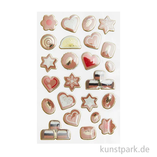 Artikelbild 1 des Artikels “Puffy Sticker - Cookies, Plätzchen, 24 Aufkleber “