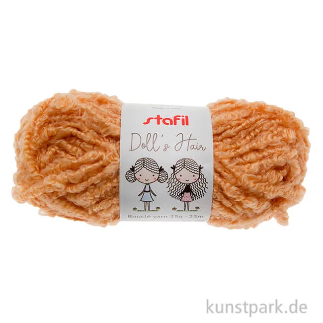 Artikelbild 1 des Artikels “Puppenhaare Garn - Beige, 25g Knäuel “