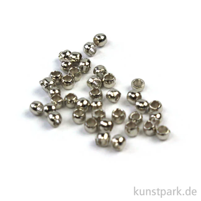 Artikelbild 1 des Artikels “Quetschperle - Platin innen 0,8 außen 1,5 - 40 Stück“