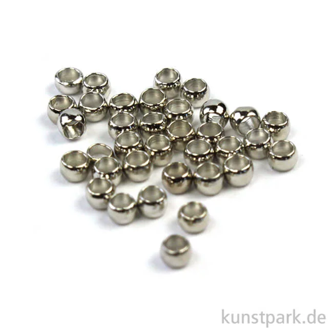 Artikelbild 1 des Artikels “Quetschperle - Platin innen 1,4 außen 2,0 - 35 Stück“