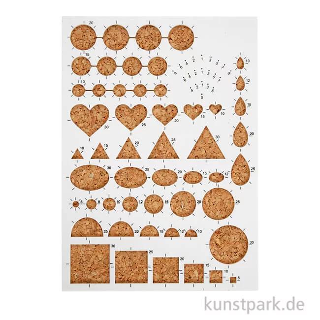 Artikelbild 1 des Artikels “Quilling Board - Schablone mit Korkunterlage, 21x15 cm “