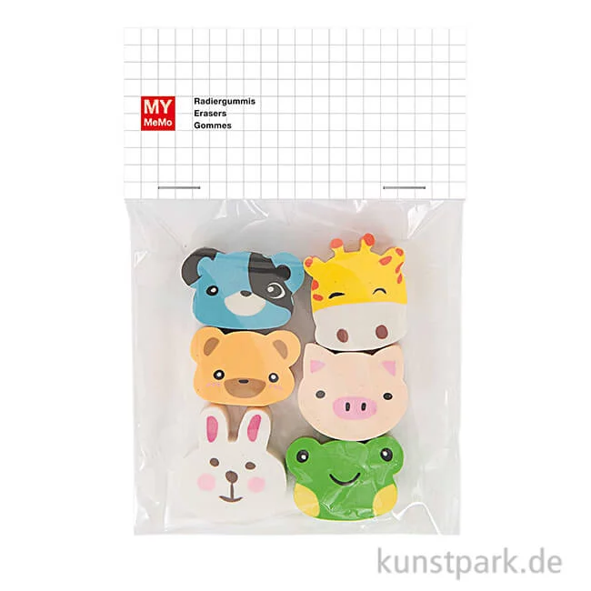 Artikelbild 1 des Artikels “Radiergummi Set - Tiergesichter “