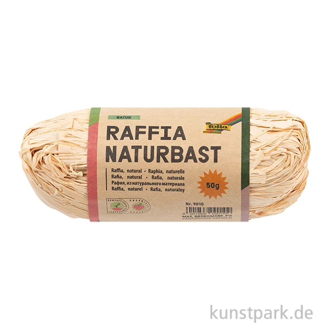 Artikelbild 1 des Artikels “Raffiabast zum Basteln, Natur, 50 g “