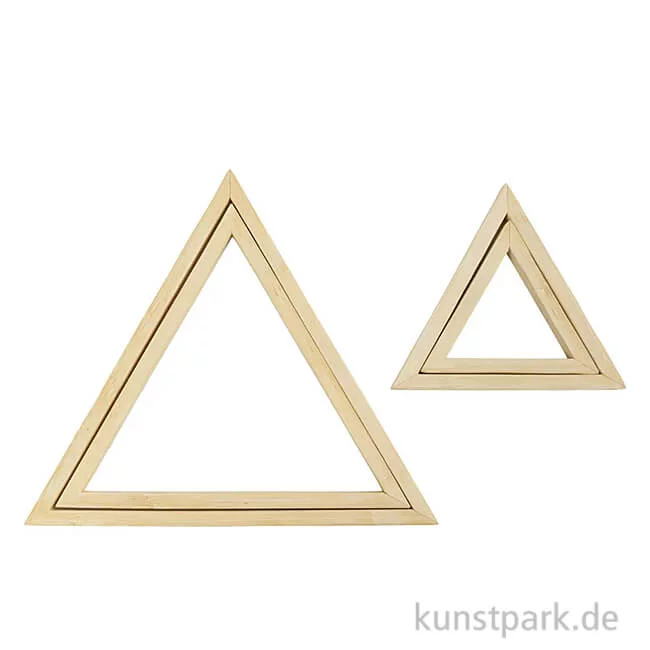 Artikelbild 1 des Artikels “Rahmen aus Bambus, Dreieck, 9x12 + 18x21 cm, 2 Stück “