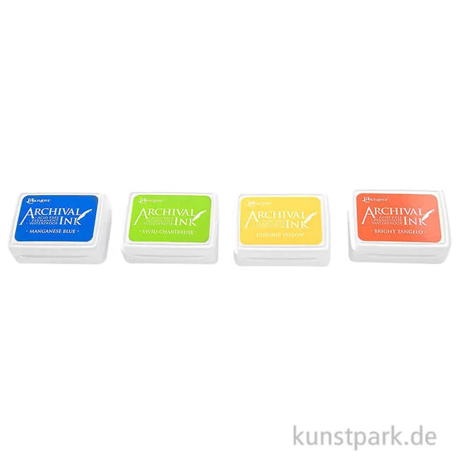 Artikelbild 1 des Artikels “Ranger Archival Ink Fröhliche Farben Stempelkissen im 4er Set “