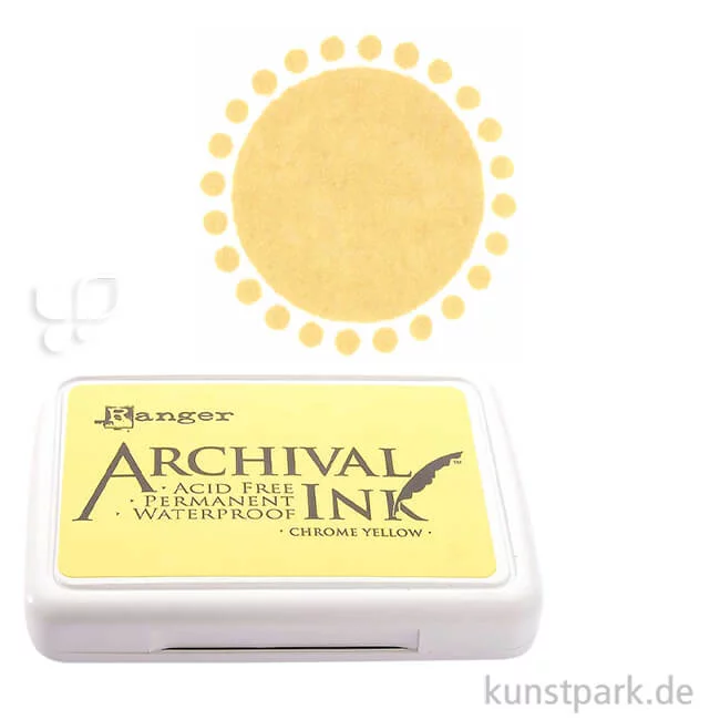 Artikelbild 1 des Artikels “Ranger Archival Ink Stempelkissen Einzelfarbe | Gelb“