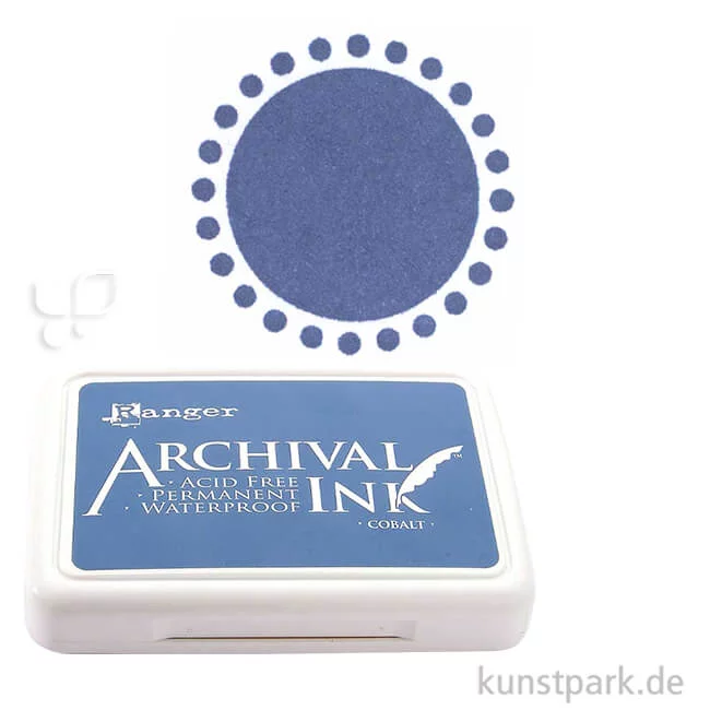 Artikelbild 1 des Artikels “Ranger Archival Ink Stempelkissen Einzelfarbe | Kobaltblau“