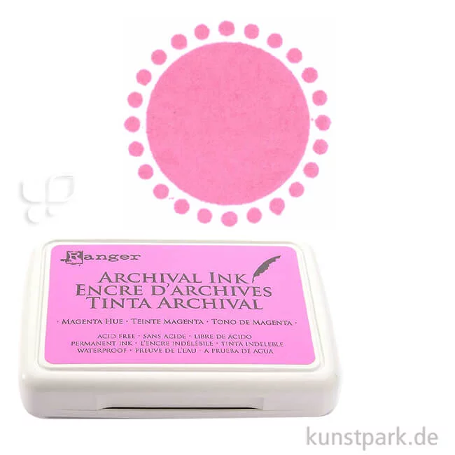 Artikelbild 1 des Artikels “Ranger Archival Ink Stempelkissen Einzelfarbe | Magenta“