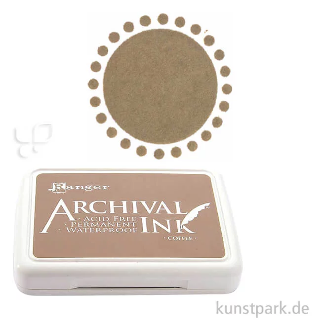 Artikelbild 1 des Artikels “Ranger Archival Ink Stempelkissen Einzelfarbe | Milchkaffeebraun“