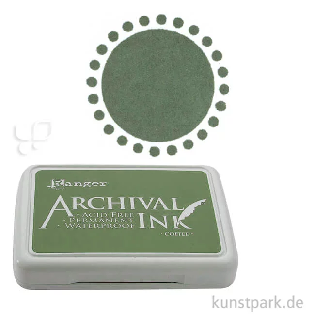 Artikelbild 1 des Artikels “Ranger Archival Ink Stempelkissen Einzelfarbe | Olivgrün“