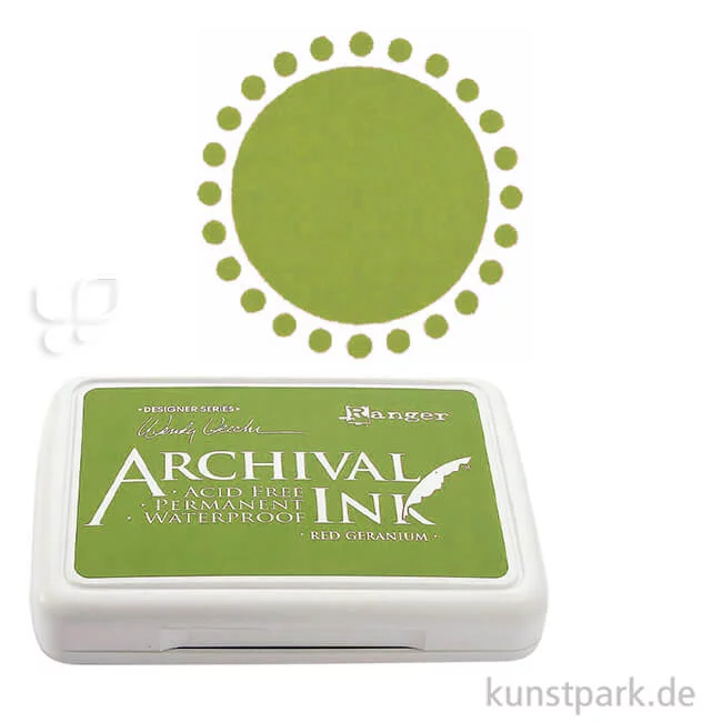 Artikelbild 1 des Artikels “Ranger Archival Ink Stempelkissen Einzelfarbe | Seegrasgrün“