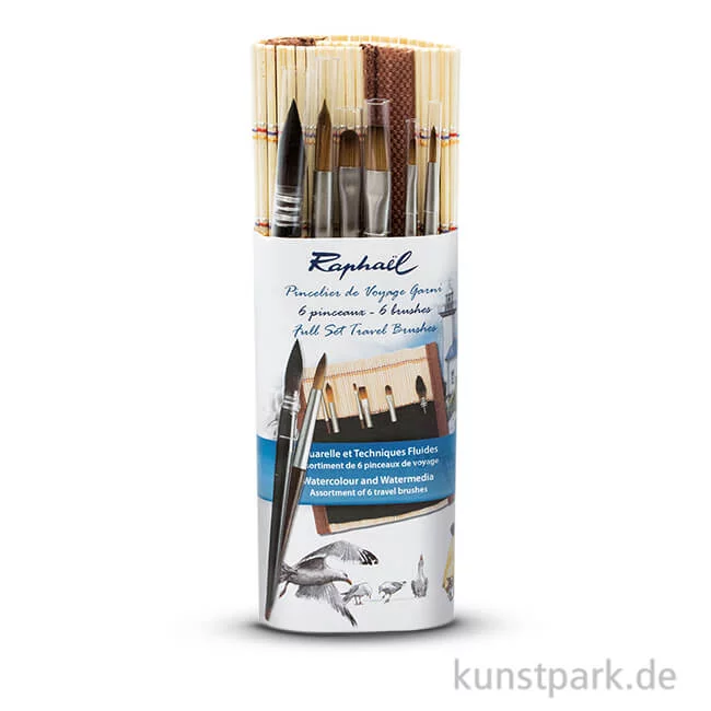Artikelbild 1 des Artikels “Raphael Bambus-Pinselmappe mit 6 Mini-Pinseln “