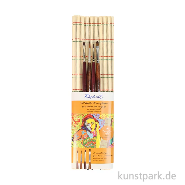 Artikelbild 1 des Artikels “Raphael Pinselmatte mit 4 Pinseln für Acryl & Öl “