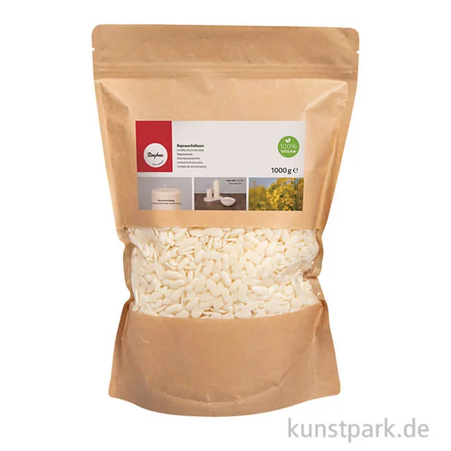 Artikelbild 1 des Artikels “Rapswachslinsen zum Kerzengießen, 1000g “